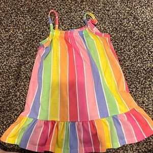 Rainbow striped dress. Old Navy size 2T
